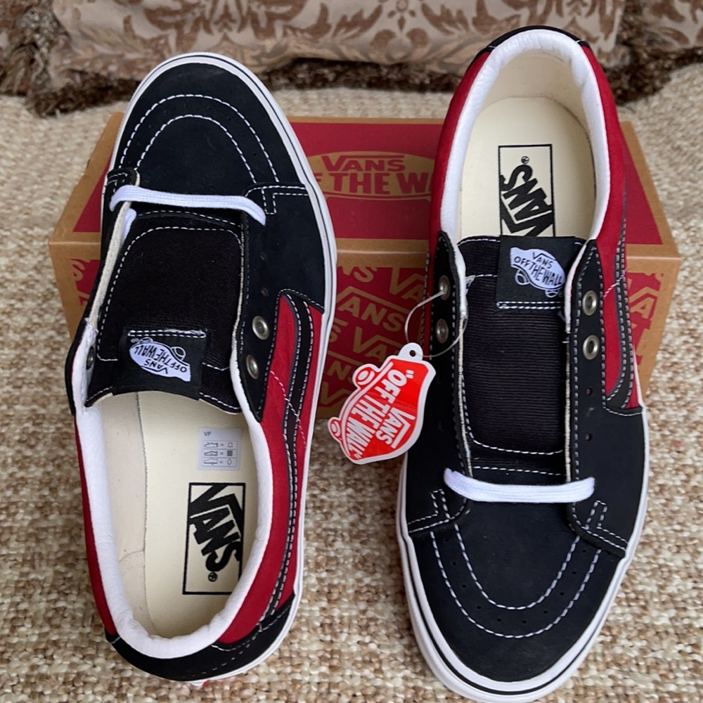 Vans Sk8-Low Leather black/chili pepper WMNS - Picture 12 of 16